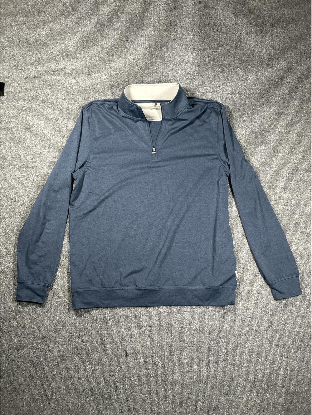 Duck Head Performance Men's Long Sleeve Quarter Zip Pullover, Size Large